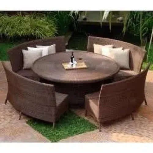 Conjunto de mesa em fibras sintéticas