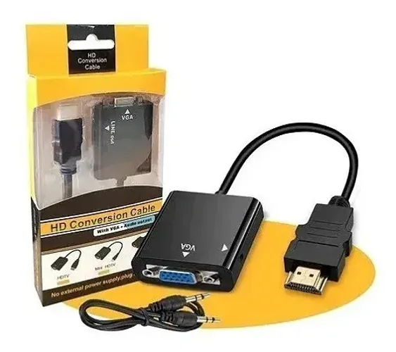 Promoção: Cabo Adaptador Conversor Hdmi Para Monitor Vga