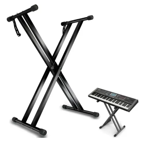 Suporte Teclado Piano Estante Dupla