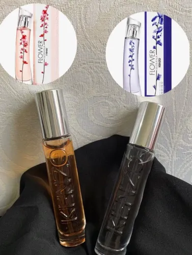 Perfumes Kenzo edp Ikebana e Ikebana Indigo - 10 ml cada, novos e originais