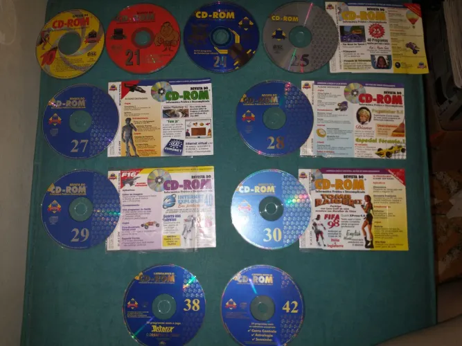 10 CD ROM jogo Asterix Desafio César Carro Controle Senninha jogo PC
