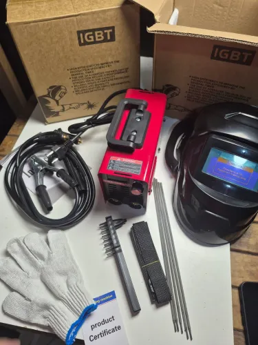 Máquina de Solda MMA 300 IGBT Completa + Máscara de Escurecimento Automático