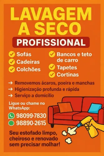 Lavagem a seco de estofados