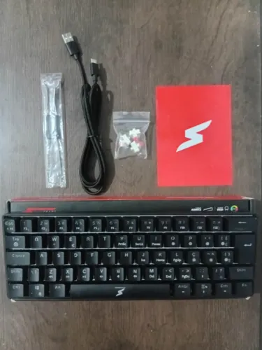 Teclado Gamer Mecânico SuperFrame Player RGB 60% Switch Red USB ABNT2
