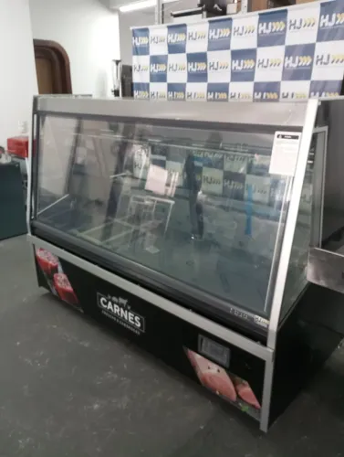 NZ. Balcão vitrine açougue 2 metros Gelopar com desembaçador no vidro