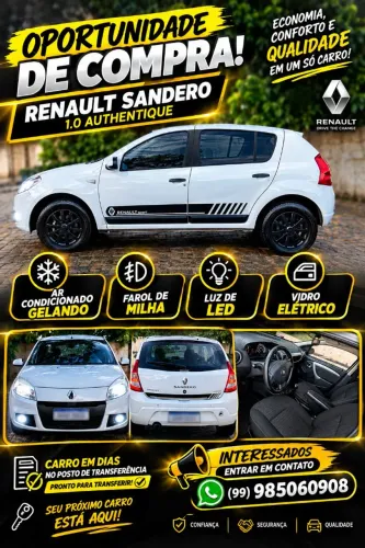 Renault Sandero Expression Hi-flex 1.0 16V 5P 2012