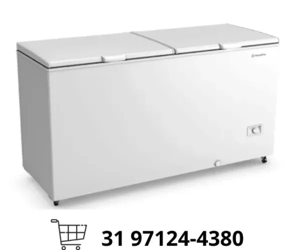 Congelador Horizontal 2 Tampas 546L Metal Frio