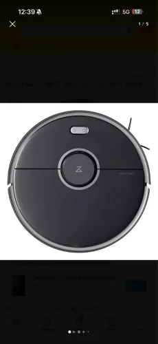 Robô Aspirador De Pó Roborock S5 Max Wifi 2.4ghz Preto