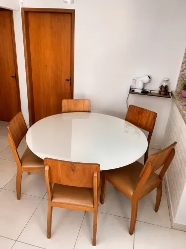 Mesa Redonda 5 Cadeiras Alto Padrão OPORTUNIDADE