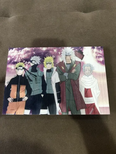 Quadro Naruto Shippuden - Naruto, Kakashi, Minato e Jiraiya