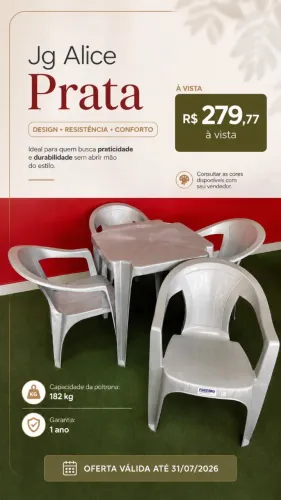 SUPER PROMOÇÃO ? MESA + 4 CADEIRAS