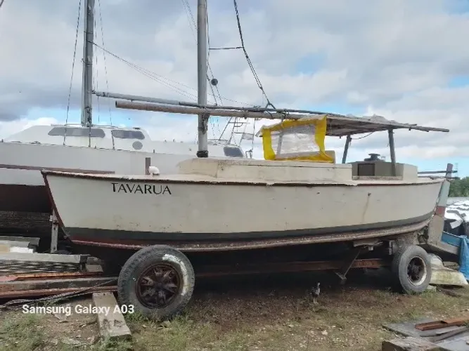 Veleiro Artesanal Madeira 31'9 pés Motor Yanmar NB10 Nav Interna Doc Ok Estaleiro Santos