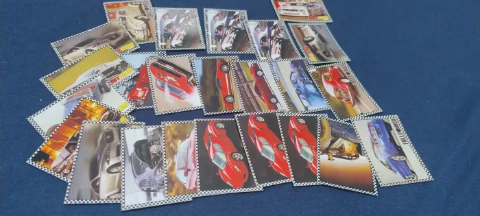 Lote 22 mini Cards Super carros