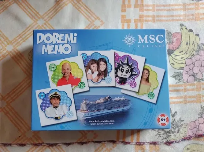 Doremi Memo Kelly & Kloe On Board Msc Cruises Jogo Da Memória Importado da Itália - Comple