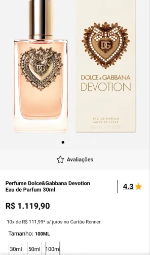 Perfume Dolce & Gabbana Devotion 100ml 