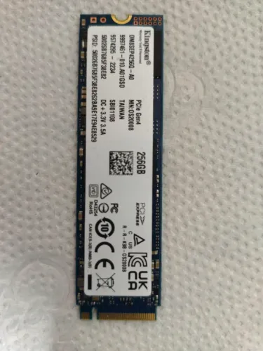 SSD NVMe Kingston 256gb
