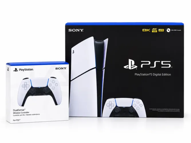 PlayStation 5 - 2 controles + base carregador