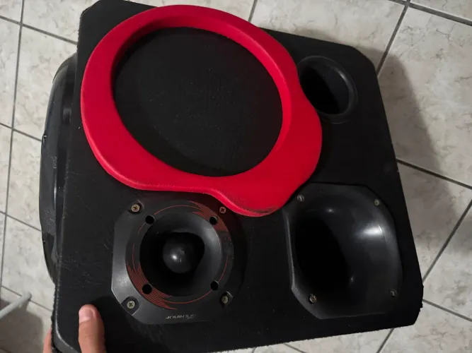 Caixa Trio Completa Bomber Carbon + Driver + Super Tweeter