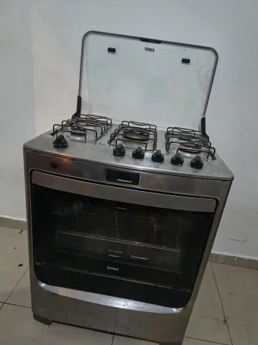 Fogão Consul 5 bocas inox - tudo ok