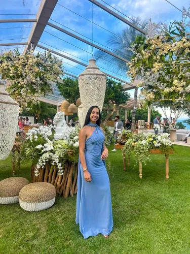 Vestido de Festa Azul - Casamento | Madrinha | Formatura