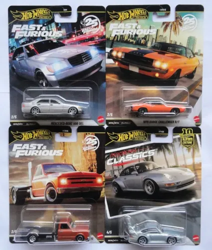 hot wheels fast & furious velozes e furiosos porsche chevy mercedes benz dodge hotwheels