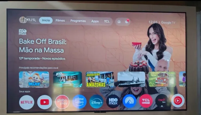 Smart TV TCL LED 75? 4K Wi-Fi Google TV Comando de Voz 75P7L
