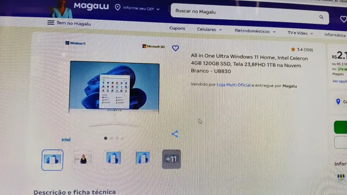 Computador All in one
