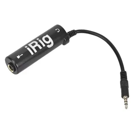 Irig interface de Áudio para instrumentos e Live celular