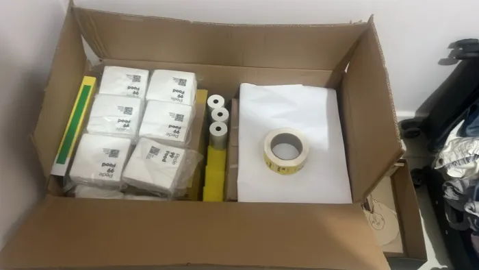 Kit para trabalho de lanches 