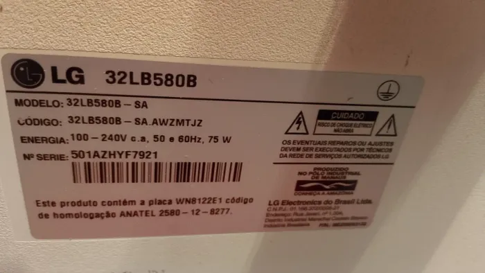 Televisão lg 32 polegada