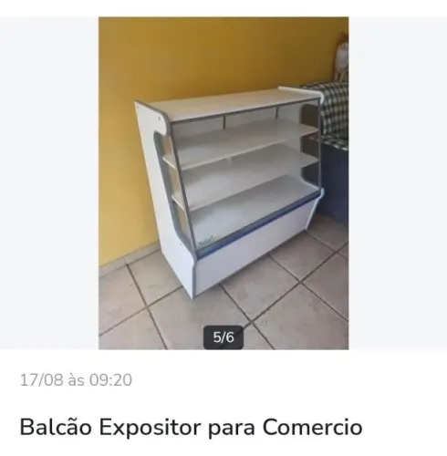 Balcão Expositor Vidro Seco Padaria Semi Novo