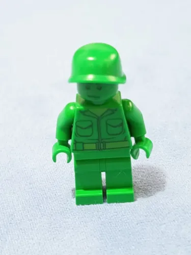 LEGO minifigura Green Army Man, um braço mole (RARO)