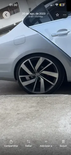 Jogo de Rodas Aro 20 Volkswagen Jetta - Esportivas Diamantadas Preto e Prata