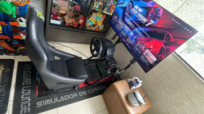 Simulador de corrida PA5/T300/TVQLED/JOGOS/PSVR2/ETC?