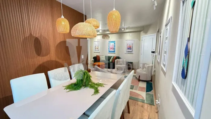 Lindo apartamento mobiliado de 3 Dormitórios para locação no Acqua Play em Santos