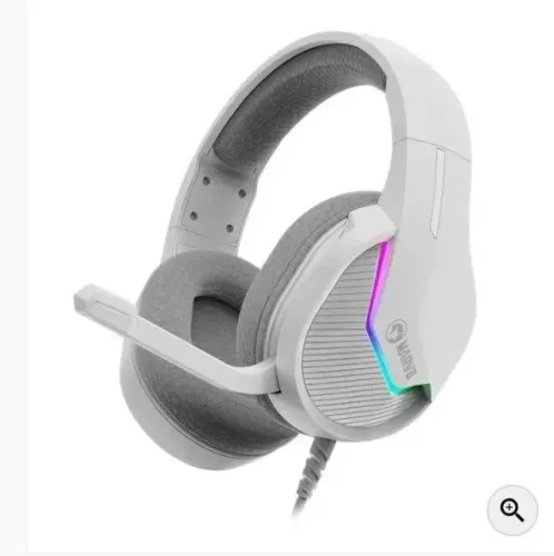 Headset gamer branco marvo novo