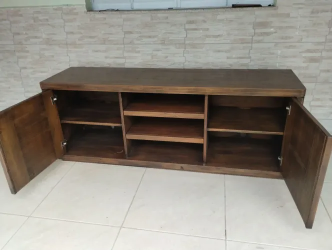 vendo rack de madeira rústica