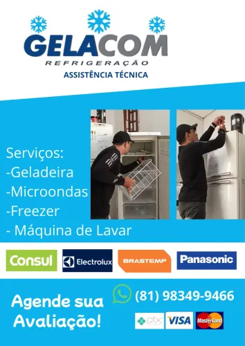 Refrigeração Maquina de Lavar Geladeira Freezer Microondas
