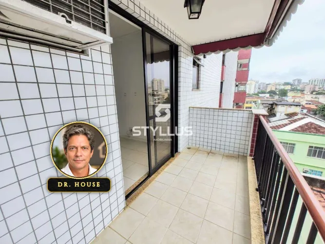 Apartamento Espaçoso com 3 Quartos, 2 Vagas e Varanda no Cachambi! M68H