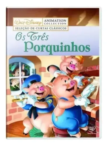 Dvd Walt Disney Animation Collection Seleção De Curtas Clássicos Os Três Porquinhos