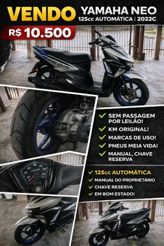 VENDO YAMAHA NEO AUTOMATIC 125cc 2021/2022
