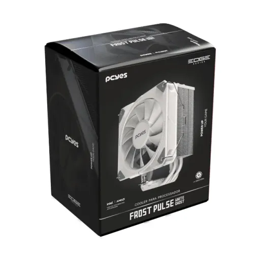 Cooler | PCyes Frost Pulse | 120mm | Intel & AMD | Branco - Loja Fernandes Hardware