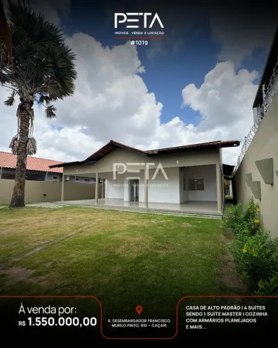 Casa com 4 suítes à Venda, Caçari - Boa Vista