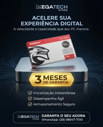 SSD NVMe 128GB COM 3 MESES DE GARANTIA