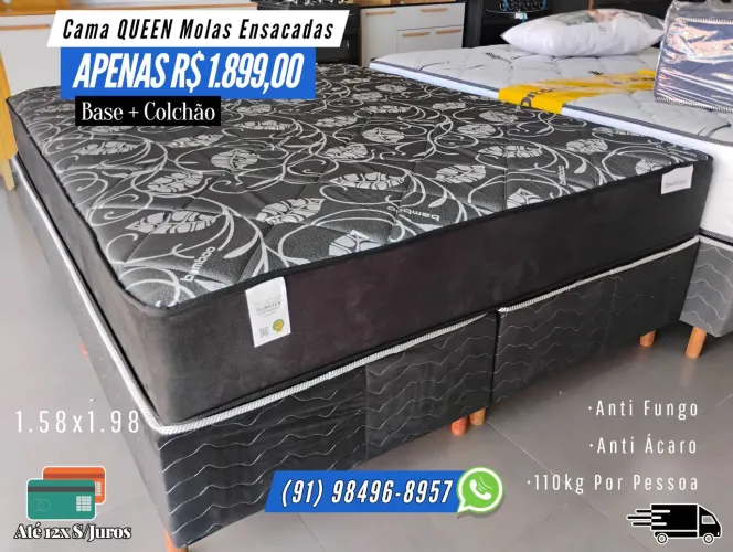 CAMA QUEEN OFERTA MOLAS ENSACADAS