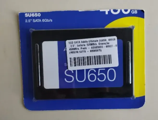 ssd sata 2.5´´ 480gb 512gb Adata Ultimate SU650 retire Centro SP novo c/ NF e garantia