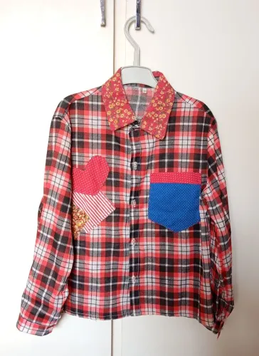 Camisa xadrez infantil 