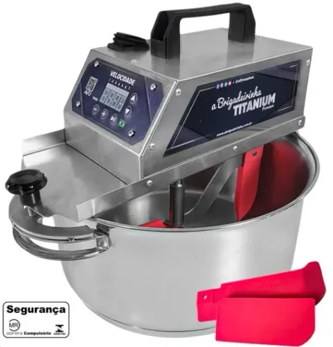 Panela para mexer doces - INOX 28 cm - Titanium Premium - A Brigadeirinha
