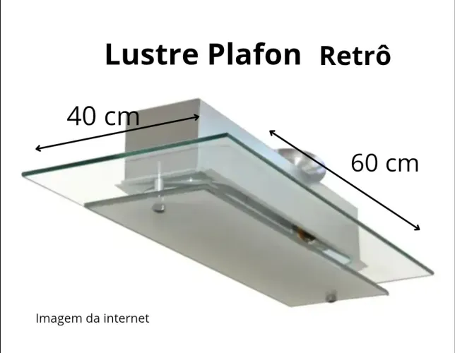 Lustre Plafon Retrô