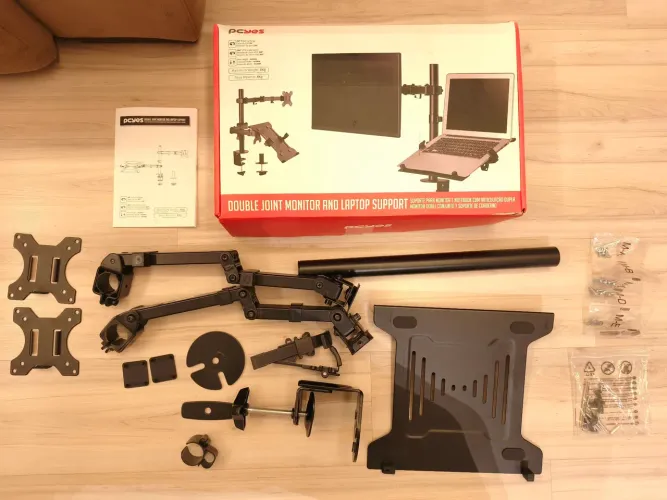 Suporte Duplo Articulado PCyes para Monitor e Notebook